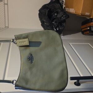 COACH Green Leather Shoulder Bag